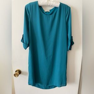 Everly teal dress
